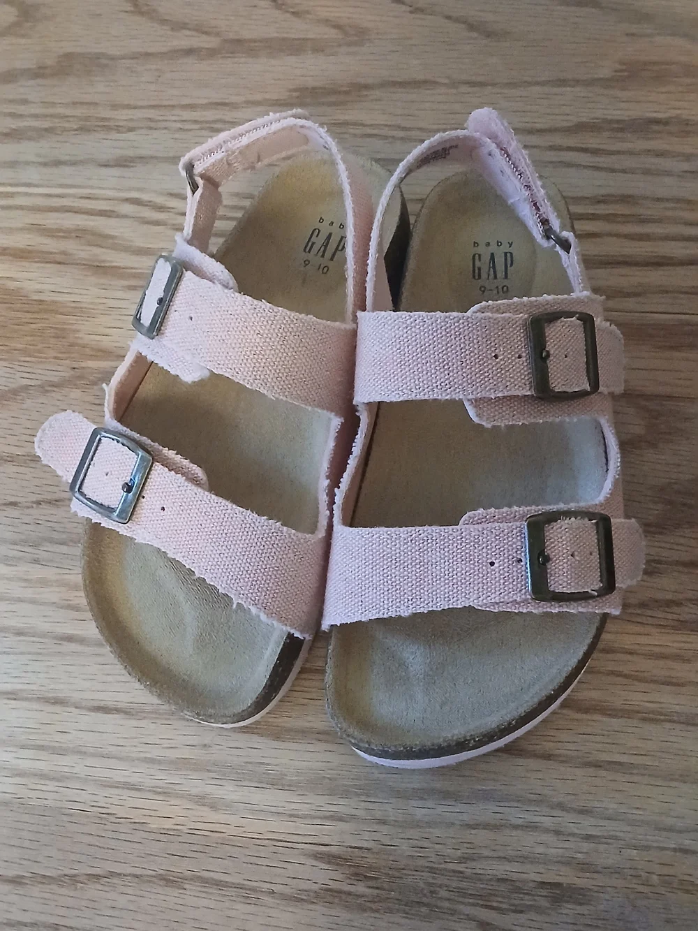 GAP Baby Girl Suede Double-Buckle Sandals